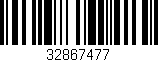 Código de barras (EAN, GTIN, SKU, ISBN): '32867477'