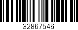 Código de barras (EAN, GTIN, SKU, ISBN): '32867546'