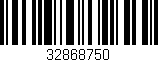 Código de barras (EAN, GTIN, SKU, ISBN): '32868750'