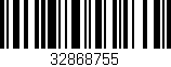 Código de barras (EAN, GTIN, SKU, ISBN): '32868755'