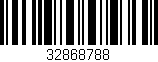 Código de barras (EAN, GTIN, SKU, ISBN): '32868788'