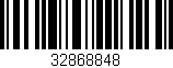Código de barras (EAN, GTIN, SKU, ISBN): '32868848'