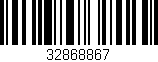 Código de barras (EAN, GTIN, SKU, ISBN): '32868867'