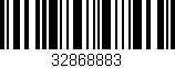 Código de barras (EAN, GTIN, SKU, ISBN): '32868883'