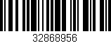 Código de barras (EAN, GTIN, SKU, ISBN): '32868956'