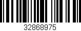 Código de barras (EAN, GTIN, SKU, ISBN): '32868975'