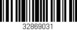 Código de barras (EAN, GTIN, SKU, ISBN): '32869031'