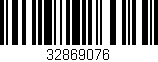 Código de barras (EAN, GTIN, SKU, ISBN): '32869076'