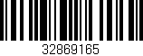 Código de barras (EAN, GTIN, SKU, ISBN): '32869165'