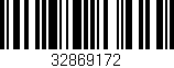 Código de barras (EAN, GTIN, SKU, ISBN): '32869172'