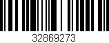 Código de barras (EAN, GTIN, SKU, ISBN): '32869273'
