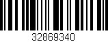 Código de barras (EAN, GTIN, SKU, ISBN): '32869340'