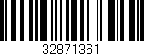 Código de barras (EAN, GTIN, SKU, ISBN): '32871361'