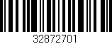 Código de barras (EAN, GTIN, SKU, ISBN): '32872701'