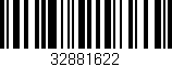 Código de barras (EAN, GTIN, SKU, ISBN): '32881622'