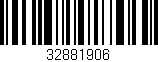 Código de barras (EAN, GTIN, SKU, ISBN): '32881906'