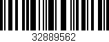 Código de barras (EAN, GTIN, SKU, ISBN): '32889562'