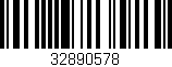 Código de barras (EAN, GTIN, SKU, ISBN): '32890578'