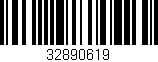Código de barras (EAN, GTIN, SKU, ISBN): '32890619'