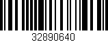 Código de barras (EAN, GTIN, SKU, ISBN): '32890640'