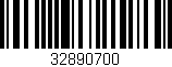 Código de barras (EAN, GTIN, SKU, ISBN): '32890700'