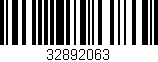 Código de barras (EAN, GTIN, SKU, ISBN): '32892063'