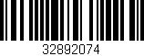 Código de barras (EAN, GTIN, SKU, ISBN): '32892074'