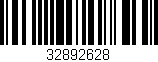 Código de barras (EAN, GTIN, SKU, ISBN): '32892628'