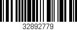 Código de barras (EAN, GTIN, SKU, ISBN): '32892779'