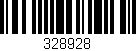 Código de barras (EAN, GTIN, SKU, ISBN): '328928'