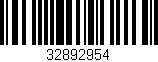 Código de barras (EAN, GTIN, SKU, ISBN): '32892954'