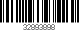 Código de barras (EAN, GTIN, SKU, ISBN): '32893898'