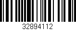 Código de barras (EAN, GTIN, SKU, ISBN): '32894112'