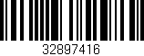 Código de barras (EAN, GTIN, SKU, ISBN): '32897416'