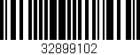 Código de barras (EAN, GTIN, SKU, ISBN): '32899102'