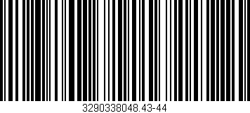 Código de barras (EAN, GTIN, SKU, ISBN): '3290338048.43-44'