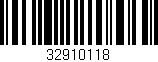 Código de barras (EAN, GTIN, SKU, ISBN): '32910118'