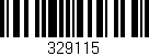 Código de barras (EAN, GTIN, SKU, ISBN): '329115'