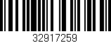 Código de barras (EAN, GTIN, SKU, ISBN): '32917259'