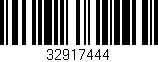 Código de barras (EAN, GTIN, SKU, ISBN): '32917444'