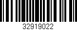 Código de barras (EAN, GTIN, SKU, ISBN): '32919022'