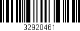 Código de barras (EAN, GTIN, SKU, ISBN): '32920461'