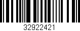 Código de barras (EAN, GTIN, SKU, ISBN): '32922421'