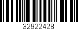 Código de barras (EAN, GTIN, SKU, ISBN): '32922428'
