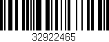 Código de barras (EAN, GTIN, SKU, ISBN): '32922465'