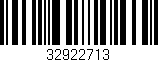 Código de barras (EAN, GTIN, SKU, ISBN): '32922713'