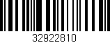 Código de barras (EAN, GTIN, SKU, ISBN): '32922810'