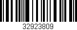 Código de barras (EAN, GTIN, SKU, ISBN): '32923809'