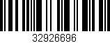 Código de barras (EAN, GTIN, SKU, ISBN): '32926696'