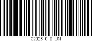 Código de barras (EAN, GTIN, SKU, ISBN): '32926_0_0_UN'
